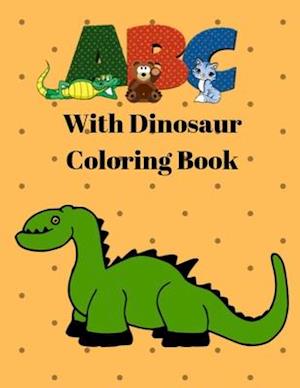 ABC with Dinosaur Coloring Book