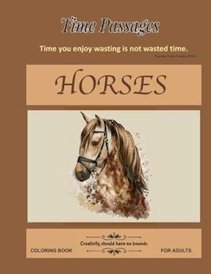 Horses Coloring Book for Adults