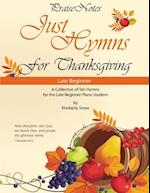 Just Hymns for Thanksgiving