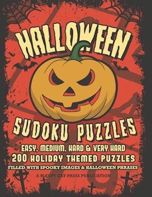 Halloween Sudoku Puzzles | Sleepy Cat Press: 200 Halloween Themed Sudoku Puzzles