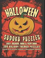 Halloween Sudoku Puzzles | Sleepy Cat Press: 200 Halloween Themed Sudoku Puzzles 