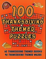 100 Thanksgiving Themed Puzzles