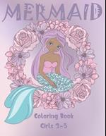 Mermaid Coloring Book Girls 3-5