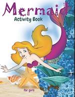 Mermaid Activity Book For Girls