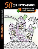 Halloween Coloring Book for Adults