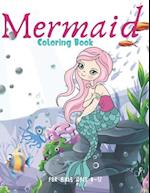 Mermaid Coloring Book For Girls Ages 8-12