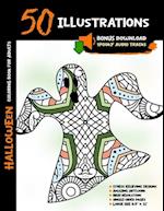 Halloween Coloring Book for Adults