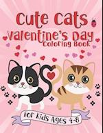 Cute Cats Valentine's Day Coloring Book