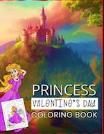 Princess Valentine's Day Coloring Book