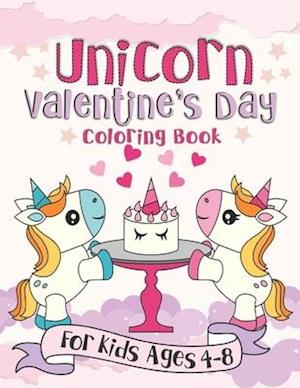 Unicorn Valentine's Day Coloring Book