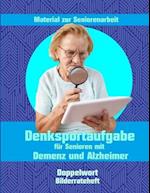 Denksportaufgabe für Senioren mit Demenz und Alzheimer