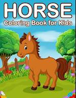 Horses Coloring Book for Kids: Jumbo Horse and Pony Coloring Book for Kids Ages 4-8 
