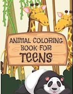 Animal Coloring Book For Teens
