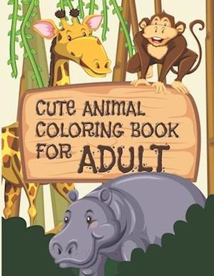 Cute Animal Coloring Book For Adult