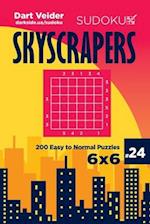 Sudoku Skyscrapers - 200 Easy to Normal Puzzles 6x6 (Volume 24)