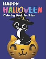 Happy Halloween Coloring Book for Kids