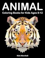 Animal Coloring Books for Kids Ages 8-12: Animetrics Coloring Books with Dolphin, Fox, Shark and Deer 