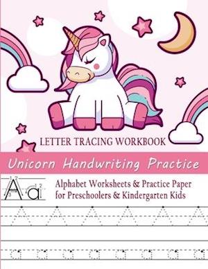 Unicorn Handwriting Practice Letter Tracing Workbook