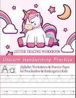 Unicorn Handwriting Practice Letter Tracing Workbook