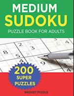 Medium Sudoku Puzzle Book for Adults