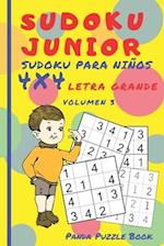 Sudoku Junior - Sudoku Para Niños 4x4 - Volumen 3