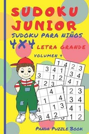 Sudoku Junior - Sudoku Para Niños 4x4 - Volumen 4