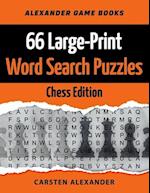 66 Large-Print Word Search Puzzles - Chess Edition