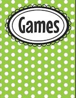 Polka Dot Paper Games Activity Book for Kids