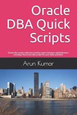 Oracle DBA Quick Scripts