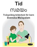 Svenska-Malayalam Tid Tvåspråkig bilderbok för barn