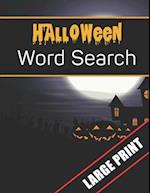 Halloween Word Search Large Print