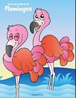 Livro para Colorir de Flamingos