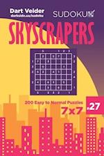 Sudoku Skyscrapers - 200 Easy to Normal Puzzles 7x7 (Volume 27)