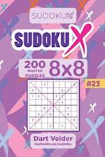 Sudoku X - 200 Master Puzzles 8x8 (Volume 23)