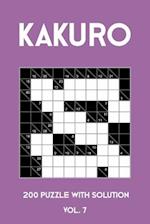 Kakuro 200 Puzzle With Solution Vol. 7