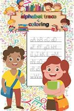 Letter Tracing & coloring Book for Preschoolers and Kids