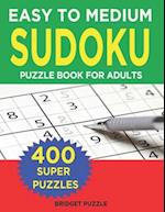 Easy to Medium Sudoku Puzzle Book for Adults