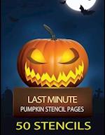 Last Minute Pumpkin Stencil Pages
