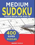 MEDIUM Sudoku Puzzle Book For Adults