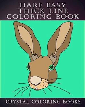 Hare Easy Thick Line Coloring Book