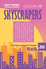 Sudoku Skyscrapers - 200 Easy to Normal Puzzles 8x8 (Volume 30)