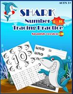 SHARKSNUMBER Tracing Practice (Spanish Version)