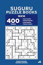 Suguru Puzzle Books - 400 Easy to Master Puzzles 10x10 (Volume 6)