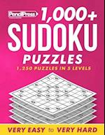 1,000+ Sudoku Puzzles: 1,250 puzzles in 5 levels 