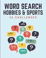 Word Search Hobbies and Sports 26 Challenges