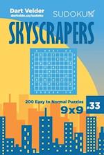 Sudoku Skyscrapers - 200 Easy to Normal Puzzles 9x9 (Volume 33)