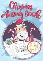 Christmas Activity Book for Kids Ages 6-8