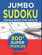 Jumbo Sudoku Puzzle Book For Adults