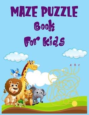 Maze puzzle book for kids.