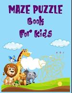 Maze puzzle book for kids.
